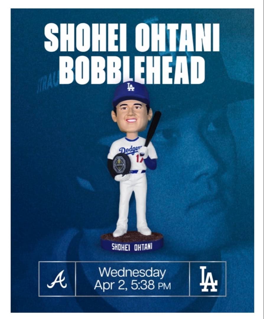 大谷翔平　ボブルヘッド　MVP 来場者限定　2025 ドジャース