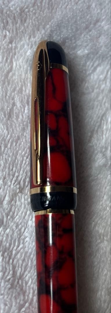 【新品/未使用】WATERMAN 万年筆 赤マーブルF細字 フィリアス 五輪