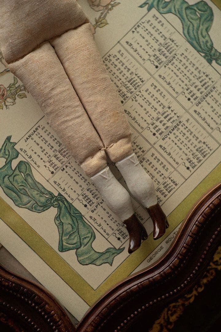 アンティーク チャイナヘッドドール ビスクドール ブロカント ドールハウス