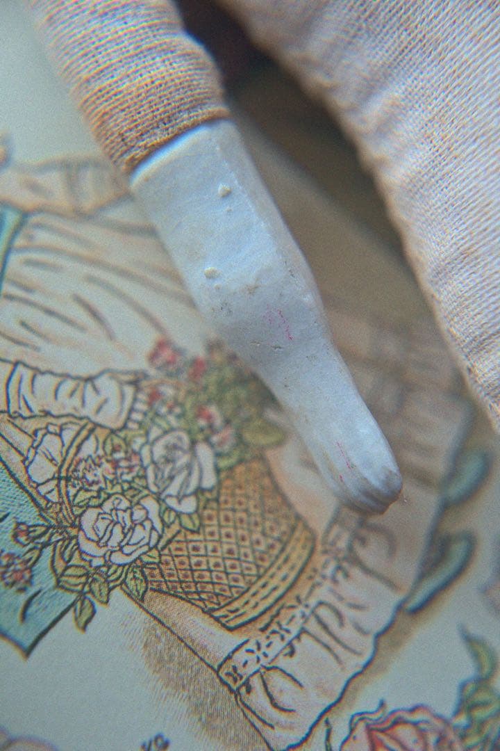 アンティーク チャイナヘッドドール ビスクドール ブロカント ドールハウス