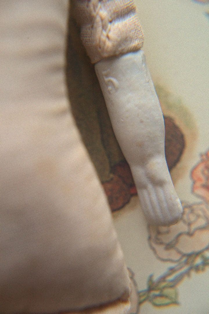 アンティーク チャイナヘッドドール ビスクドール ブロカント ドールハウス