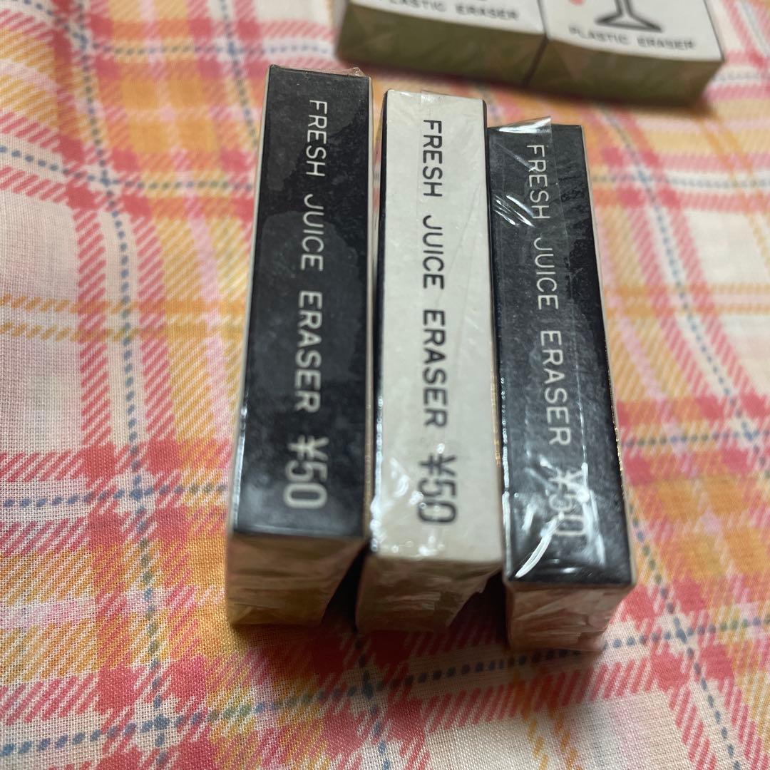 地球鉛筆　字消し　フレッシュジュース　消しゴム　　40個入り　当時物　昭和レトロ