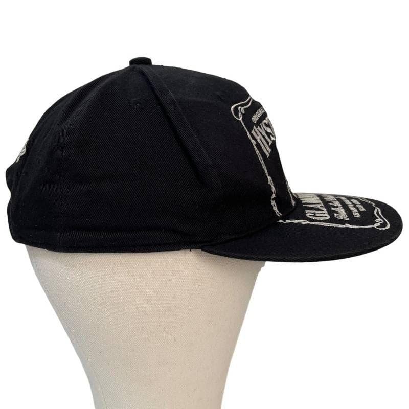 4648 ヒステリックグラマー キャップ WHISKY刺繍 ガール ブラック