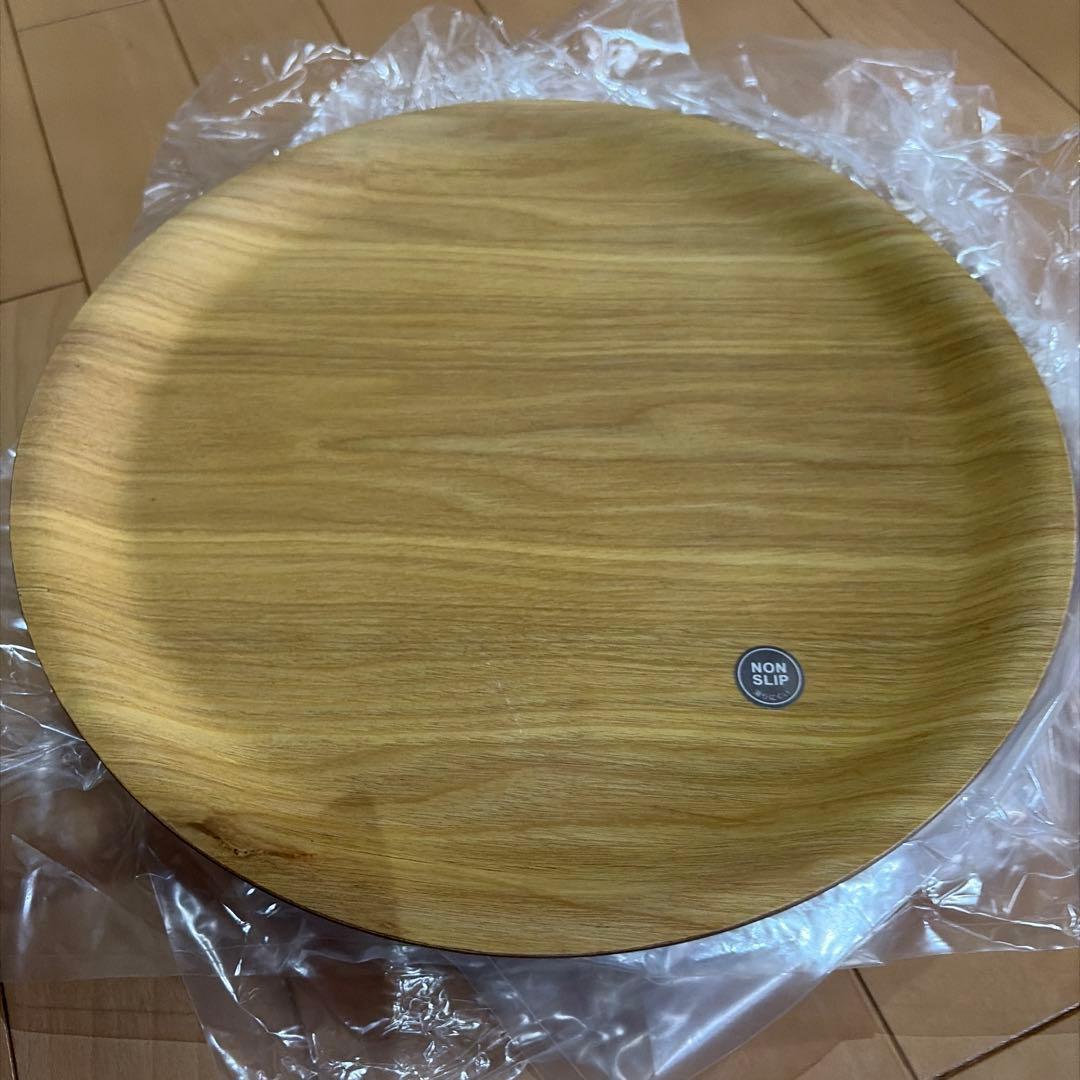 キントー　木製プレート 直径33cm 6枚セット　ラウンドトレー M