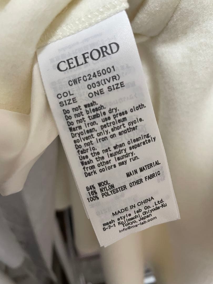 celford セルフォード ファーポンチョコート OWHT