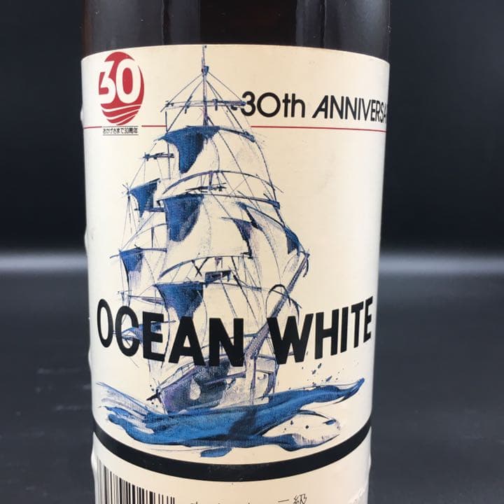 三楽 ウイスキー オーシャンホワイト　30周年 記念ボトル グラス付き