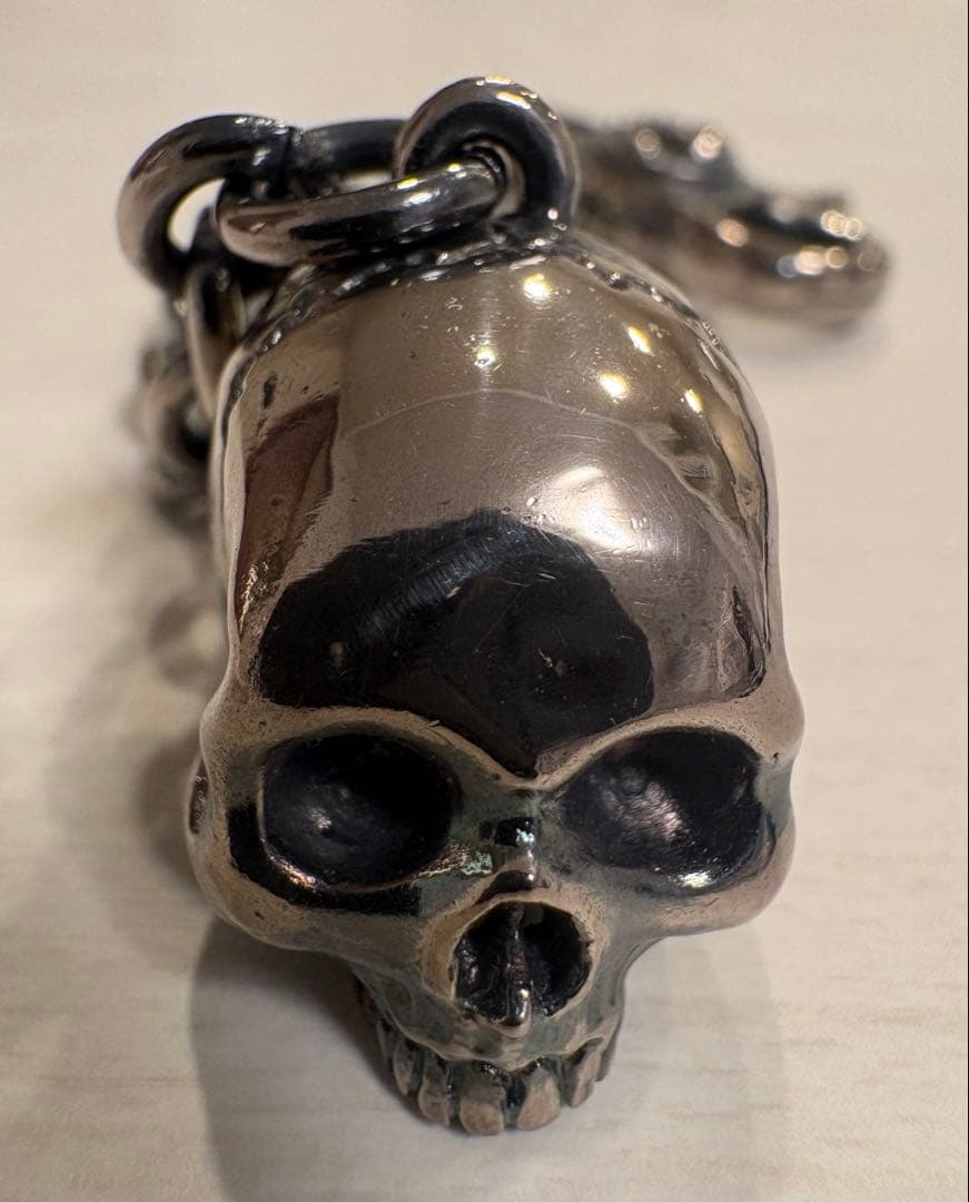 ルードギャラリー RUDEGALLERY スカルキーホルダー シルバー巾着付