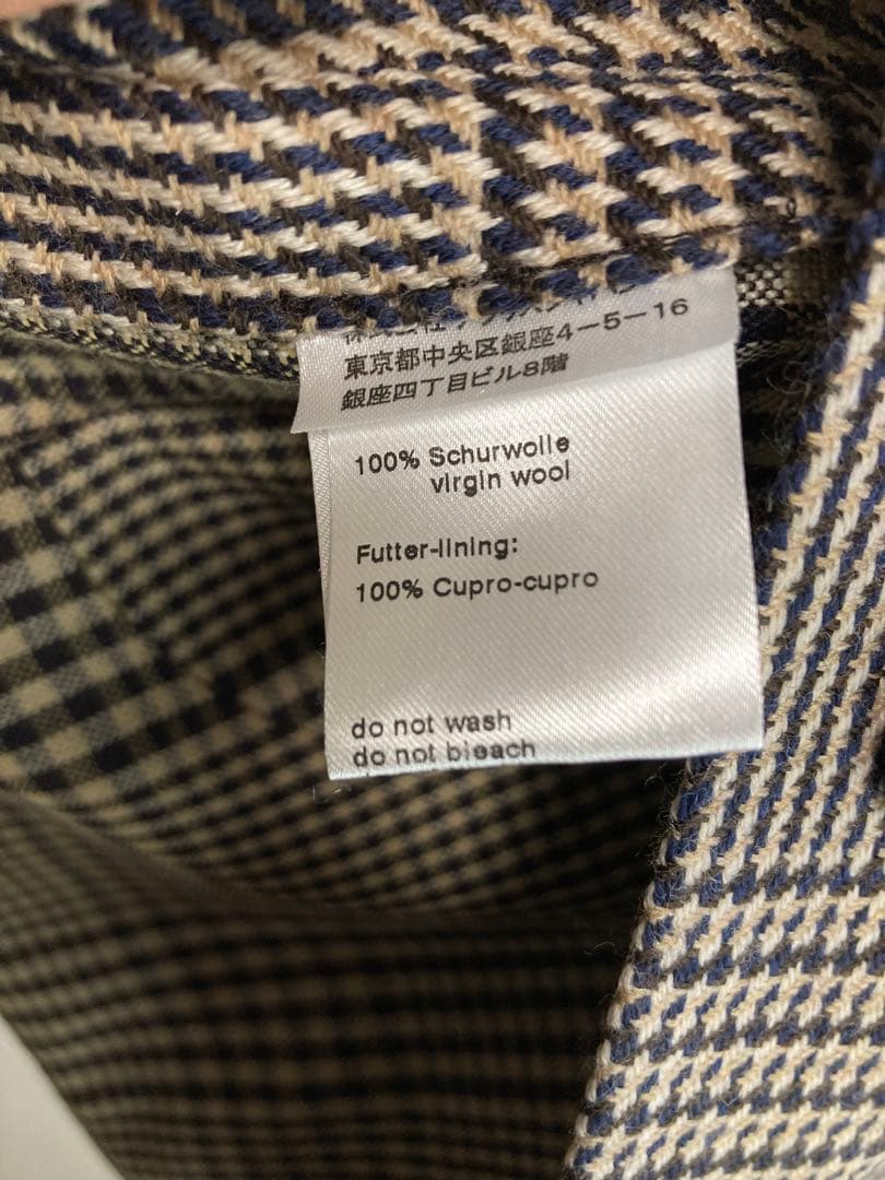 AKRIS チェック柄 テーラードジャケット