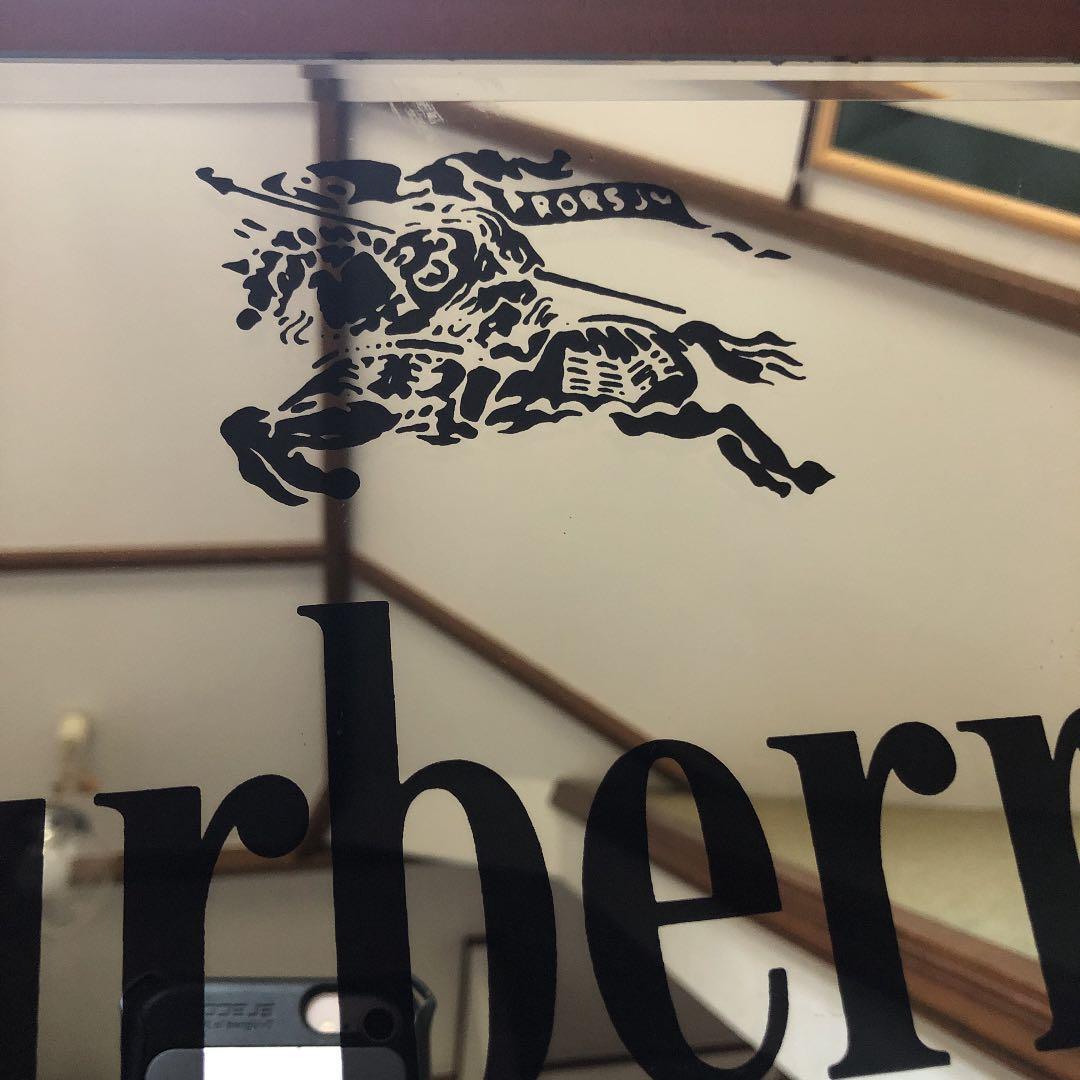 非売品 バーバリー ミラー 鏡 壁掛け パブミラー