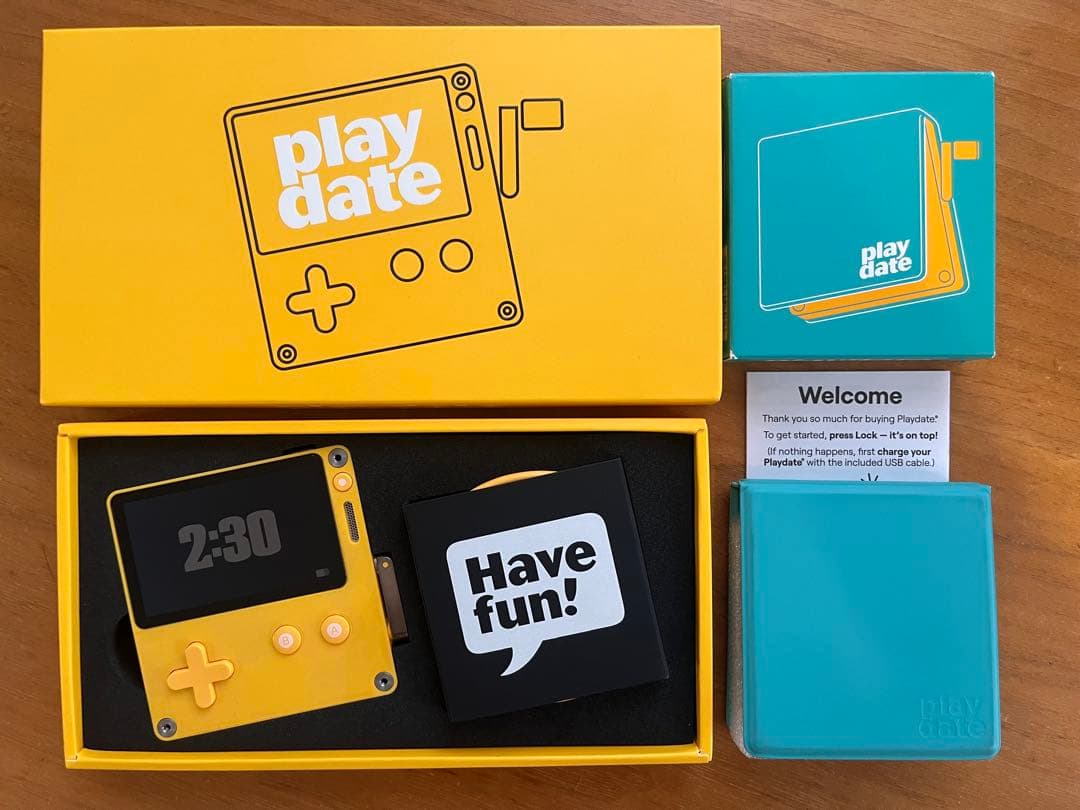 playdate 本体+カバーAqua