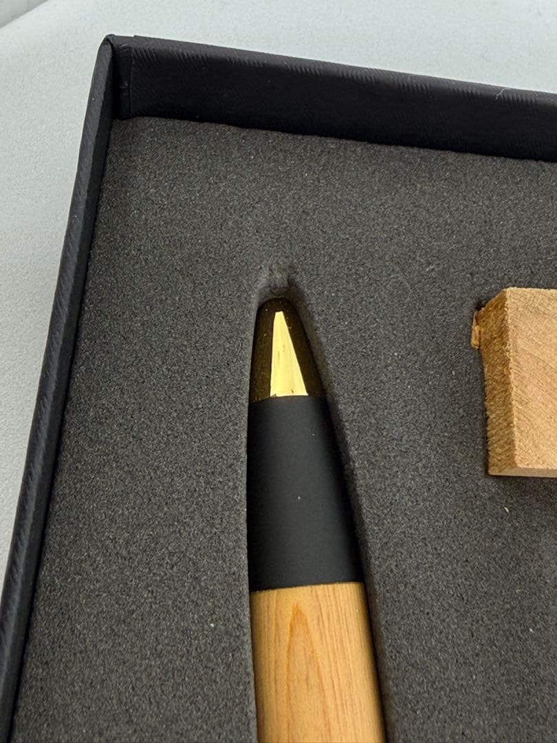 新品　野原工芸　木曽檜のシャープペンシル × 1 金具の色: ゴールド名入れなし