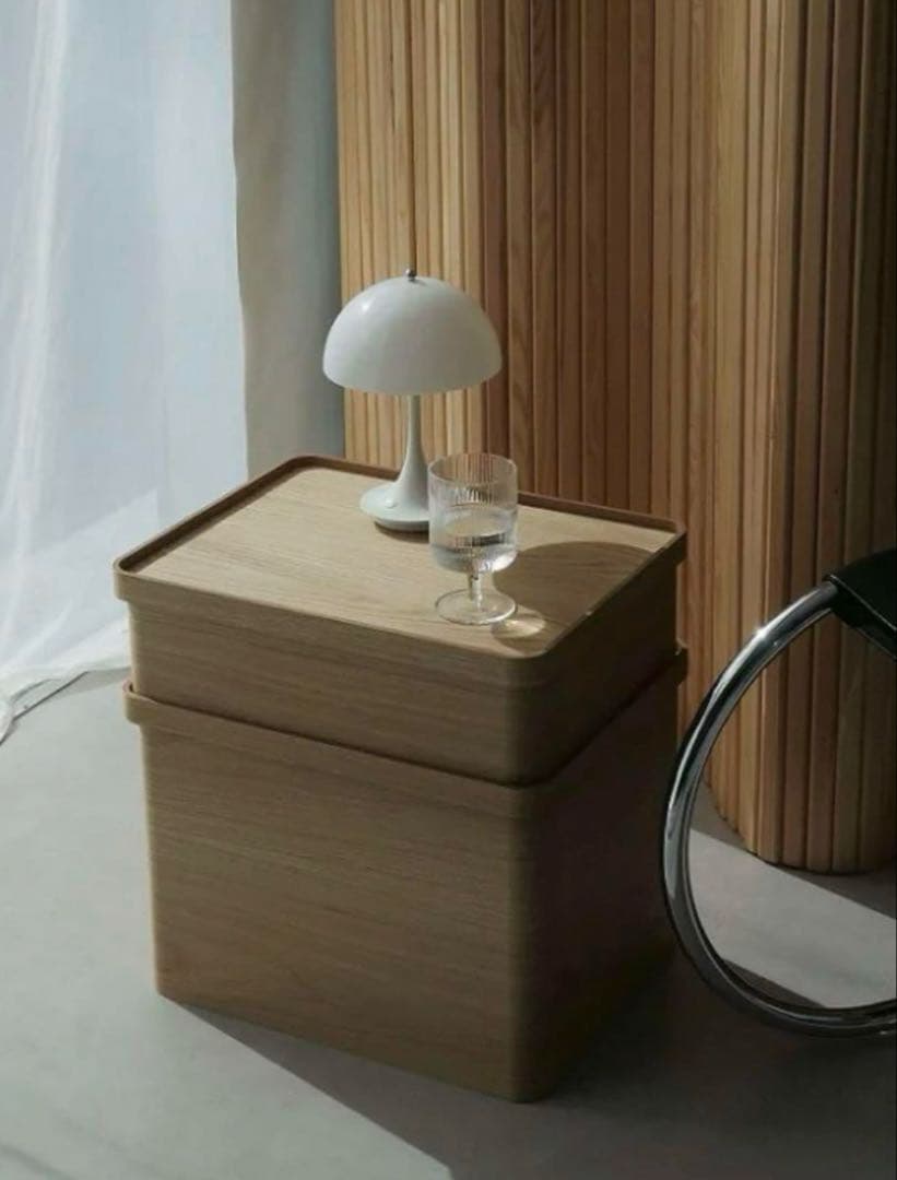 美品 曲木のケーブルボックス 大小セット 加藤順子 dinos コラボ商品